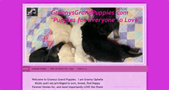 Desktop Screenshot of grannysgrandpuppies.com