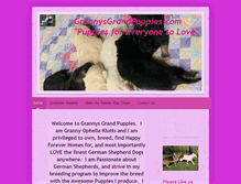 Tablet Screenshot of grannysgrandpuppies.com
